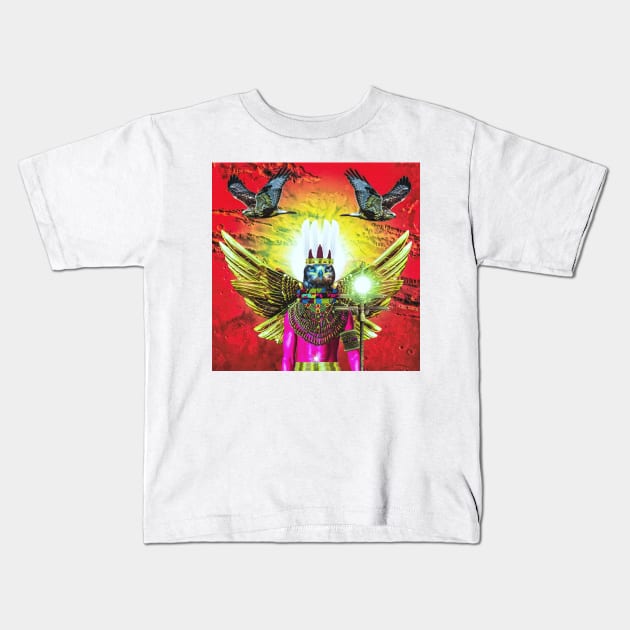 ANCIENT IGBO SUN GOD: AGU-NKWO / EZE-UTUTU  By SIRIUS-UGO-ART Kids T-Shirt by uchenigbo